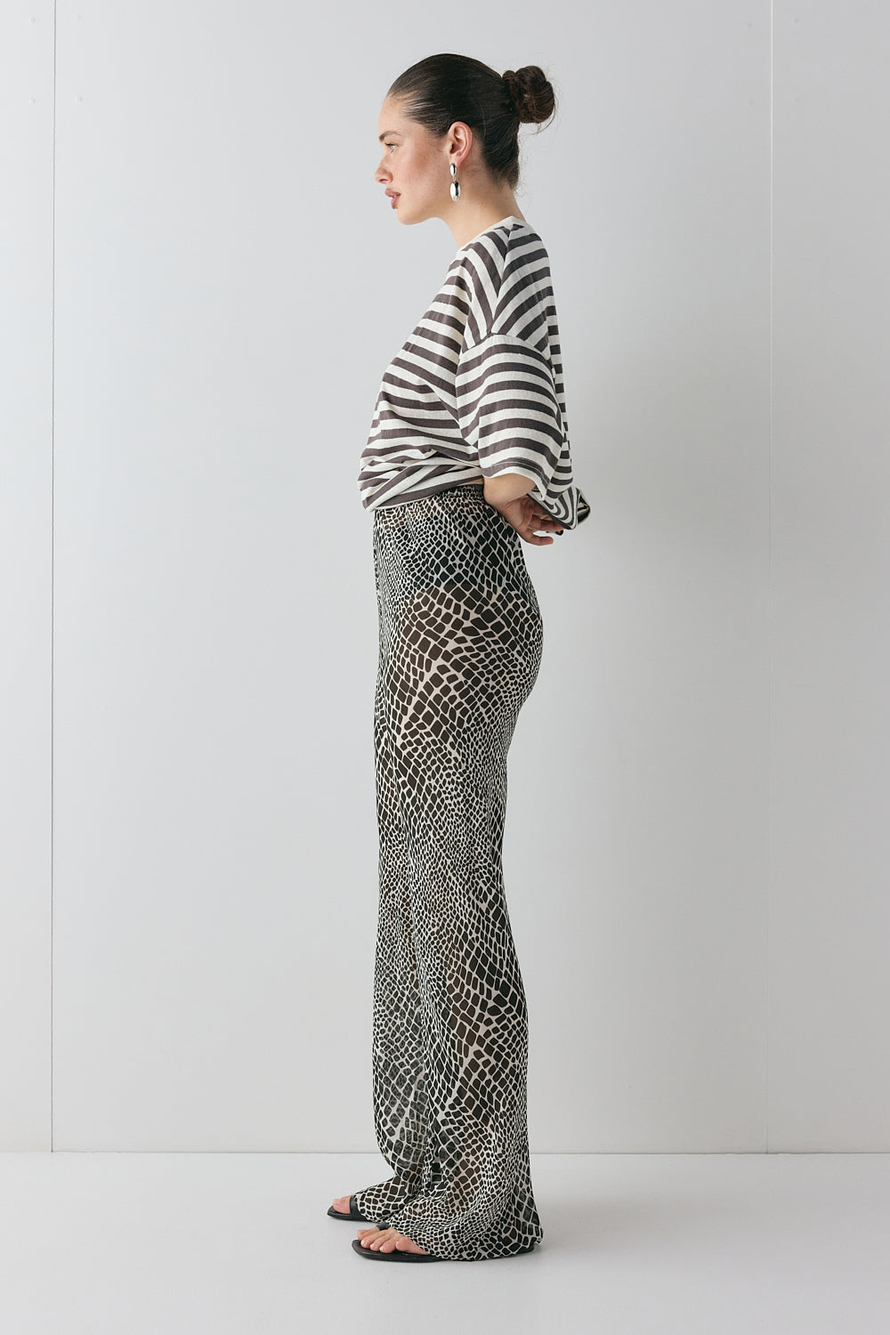 Remi Sheer Pants Croc