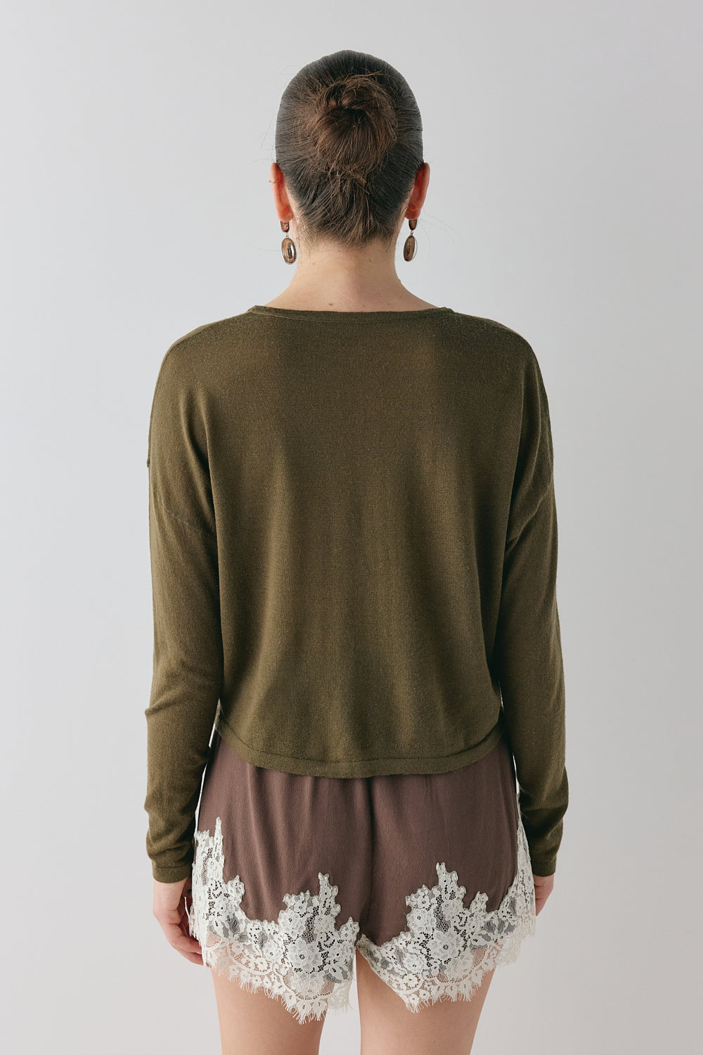 Sanne Knit Cardigan Khaki