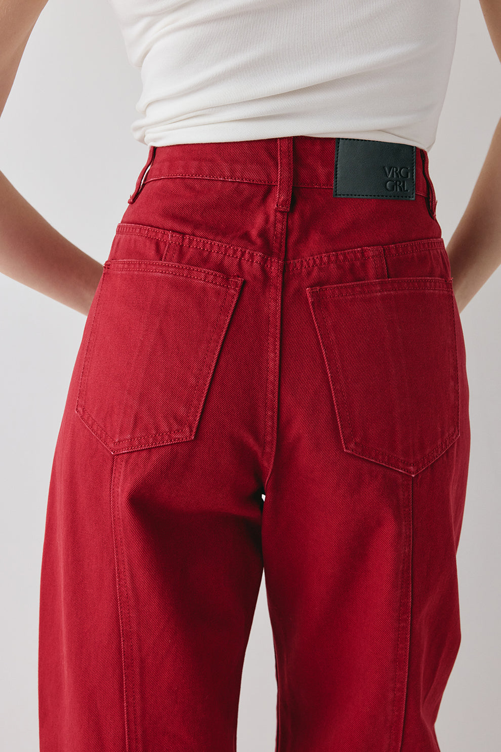 Lex Barrel Jeans Red