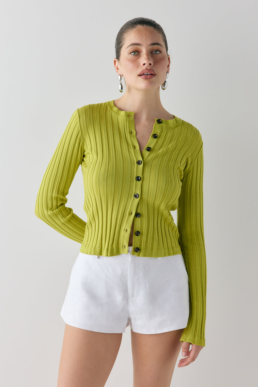 Hattie Knit Top Lime