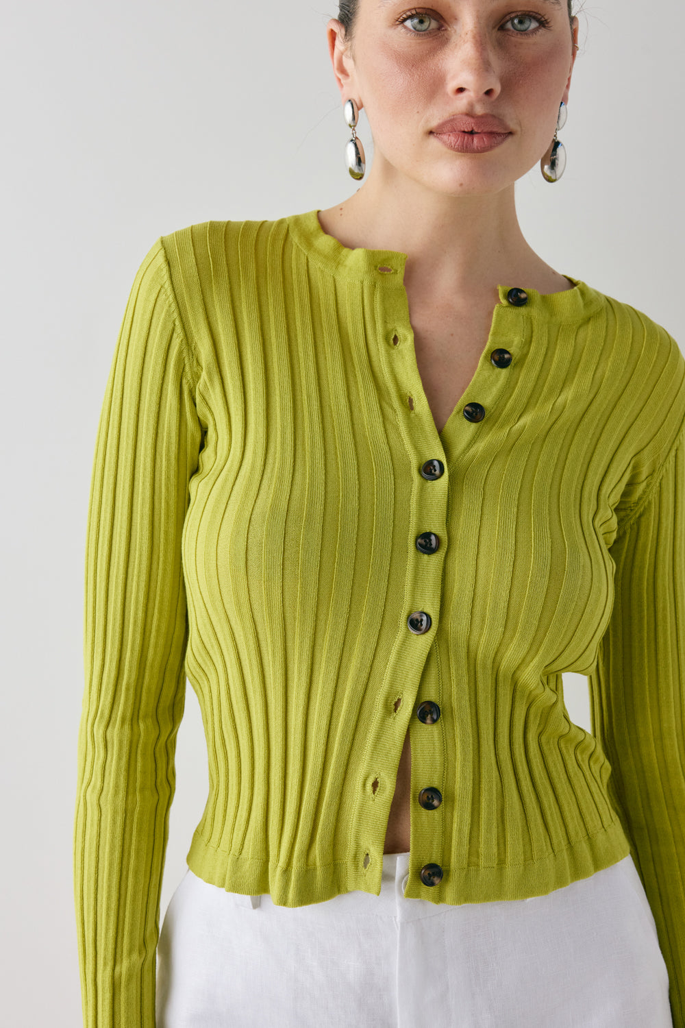 Hattie Knit Top Lime