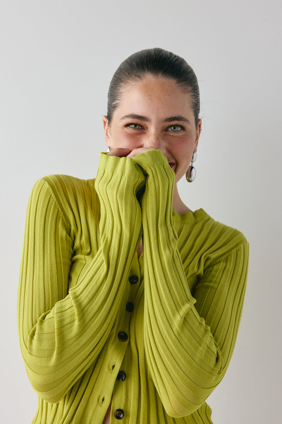 Hattie Knit Top Lime