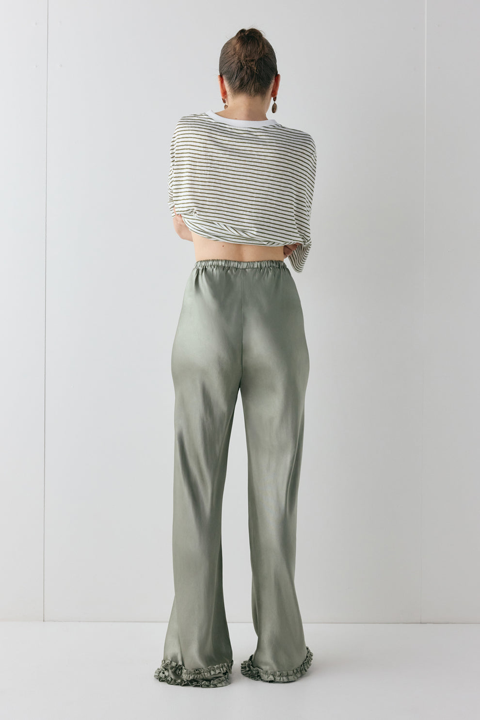 Citara Satin Pants Khaki