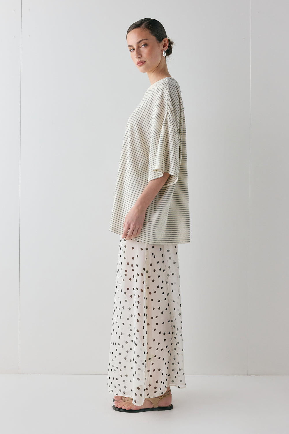 Willow Tee Grey Stripe