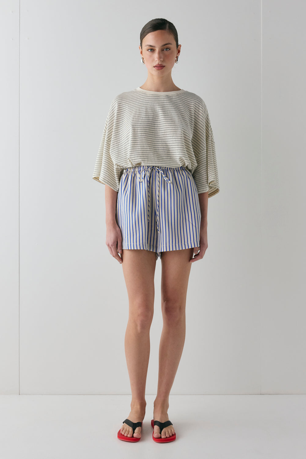 Annika Shorts Cobalt Stripe - size:MC:AU 6 / US 2