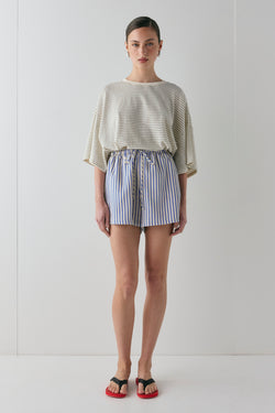 Annika Shorts Cobalt Stripe - size:MC:AU 6 / US 2