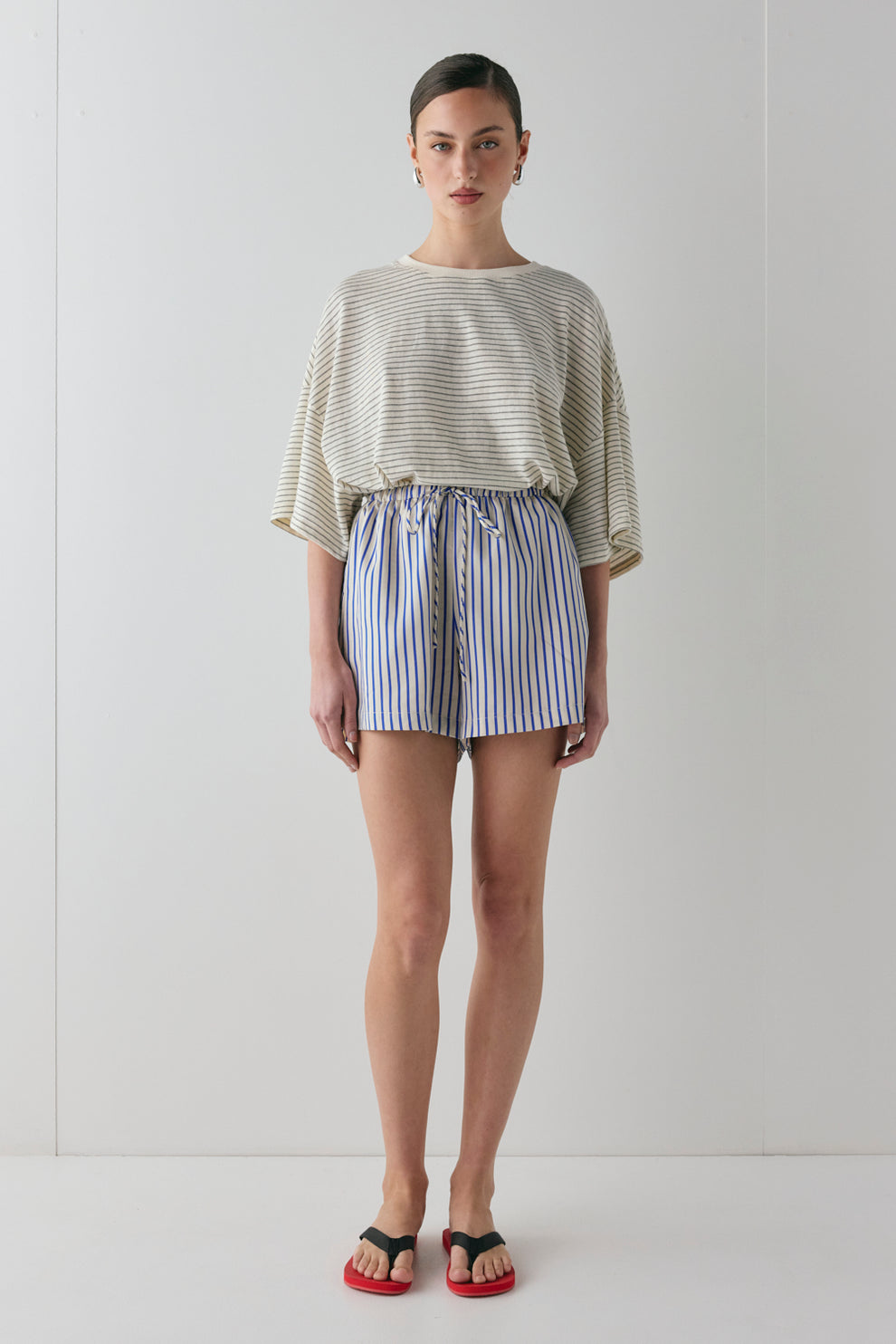 Annika Shorts Cobalt Stripe - size:MC:AU 6 / US 2