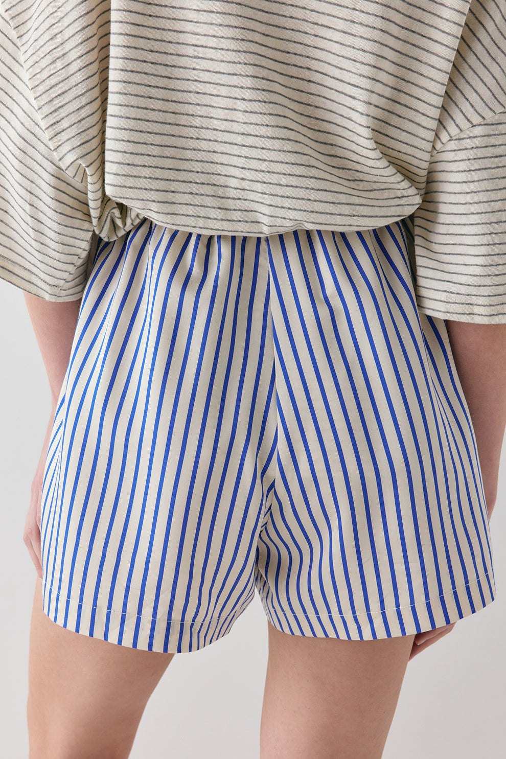 Annika Shorts Cobalt Stripe