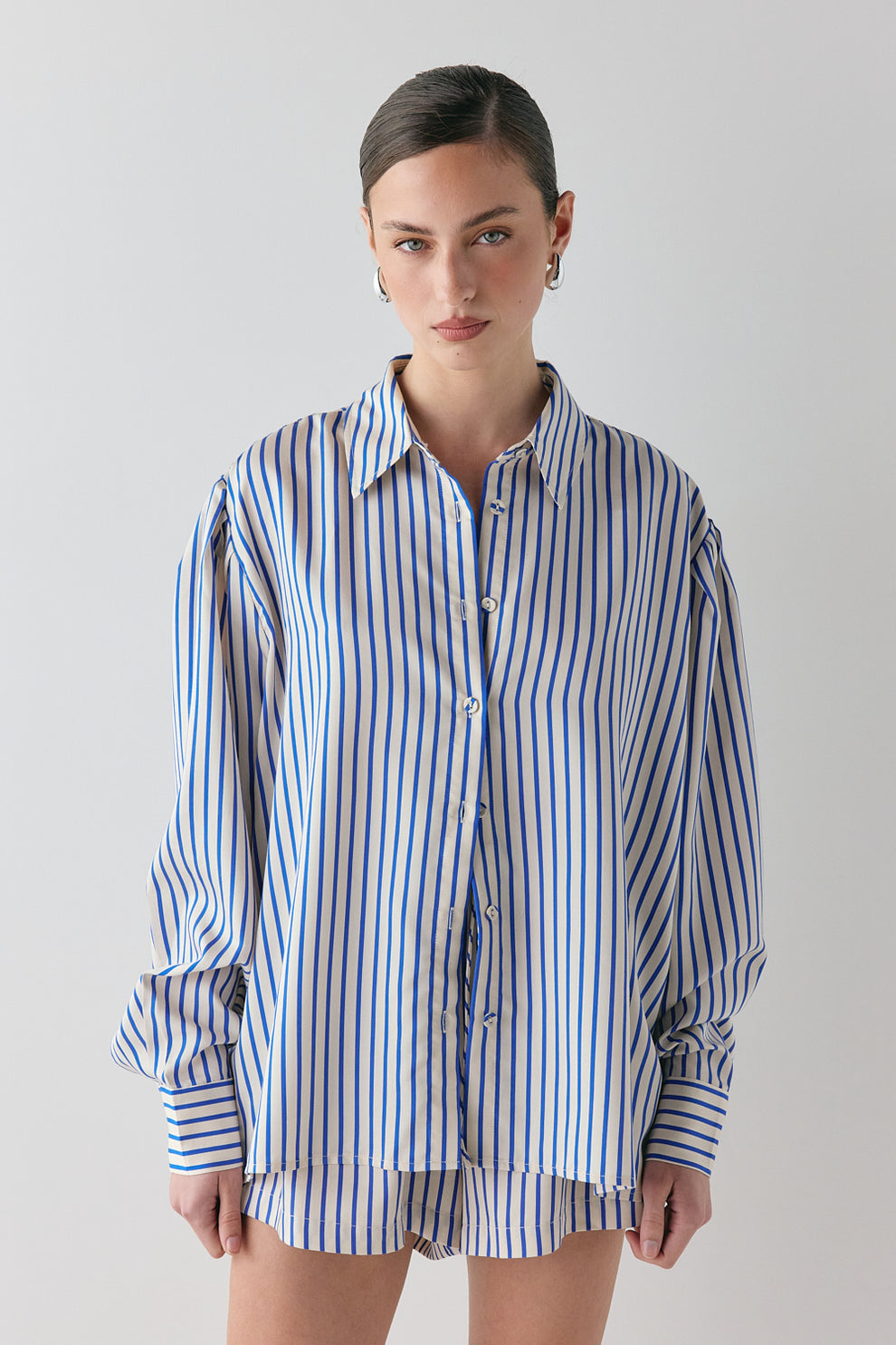Tully Shirt Cobalt Stripe