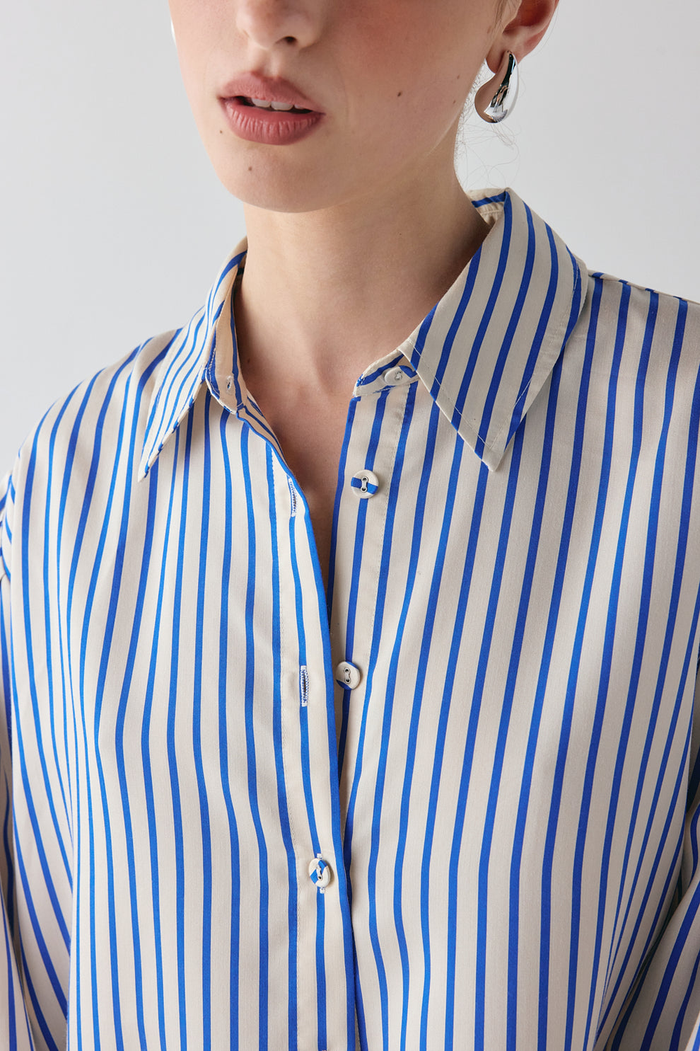 Tully Shirt Cobalt Stripe