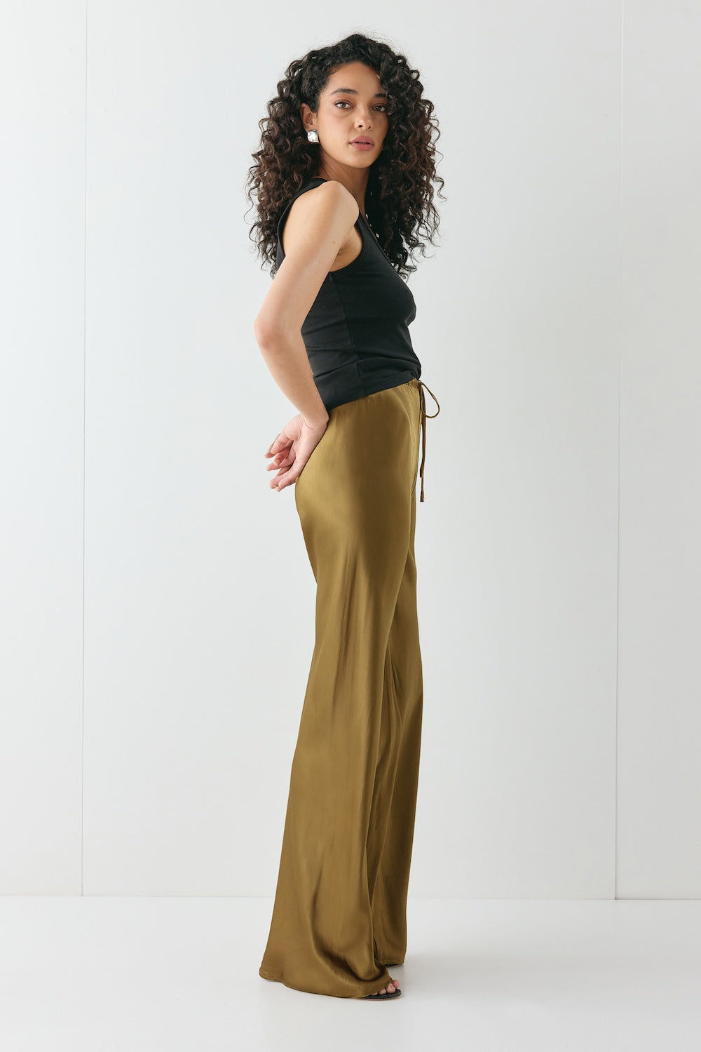 Rae Satin Pants Copper