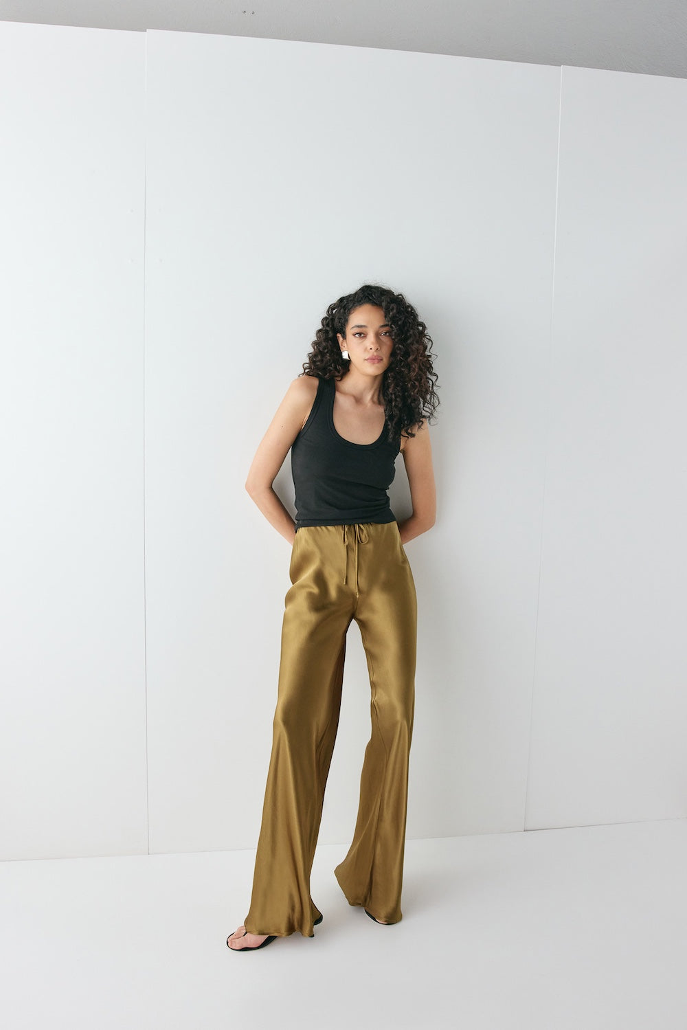 Rae Satin Pants Copper