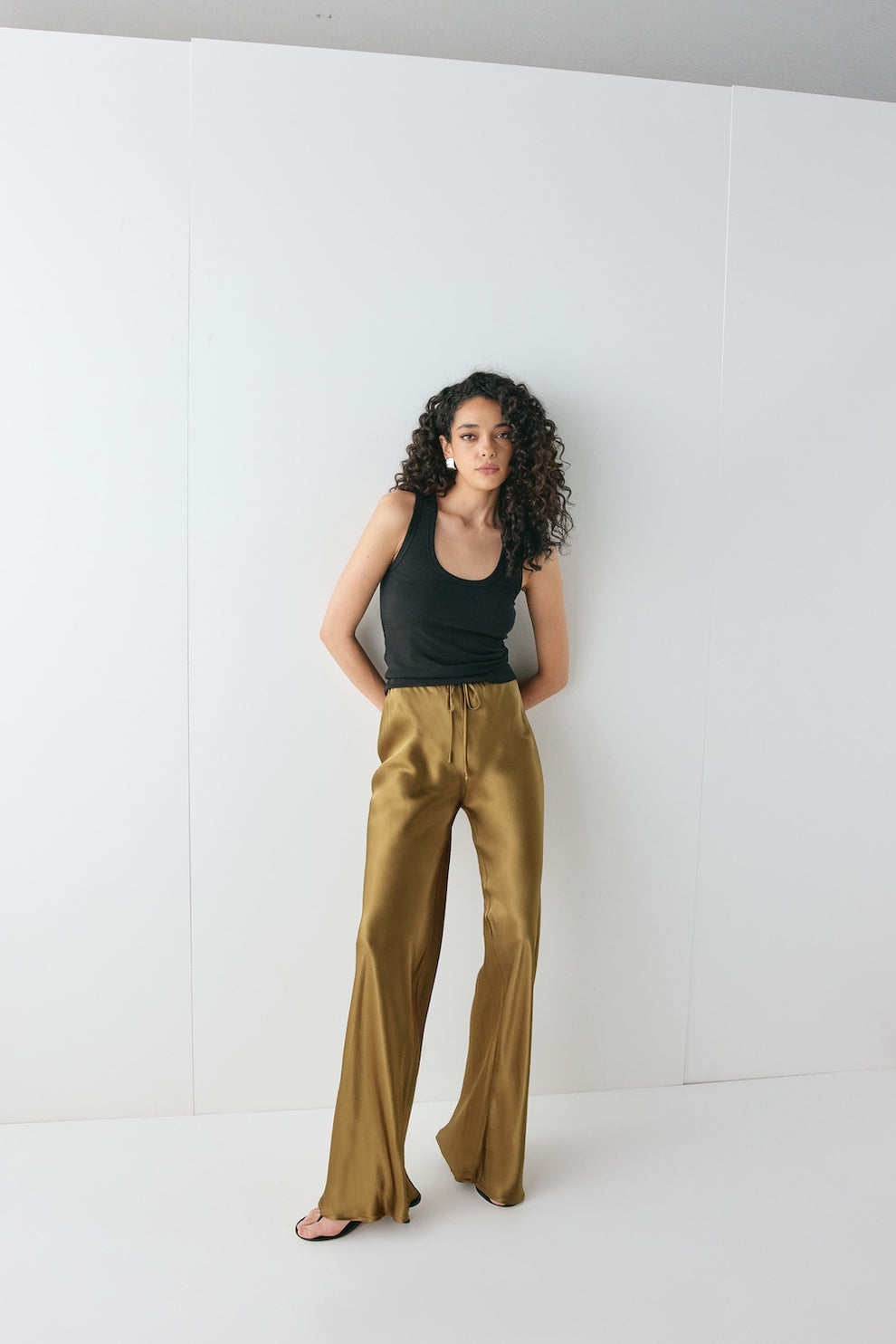 Rae Satin Pants Copper