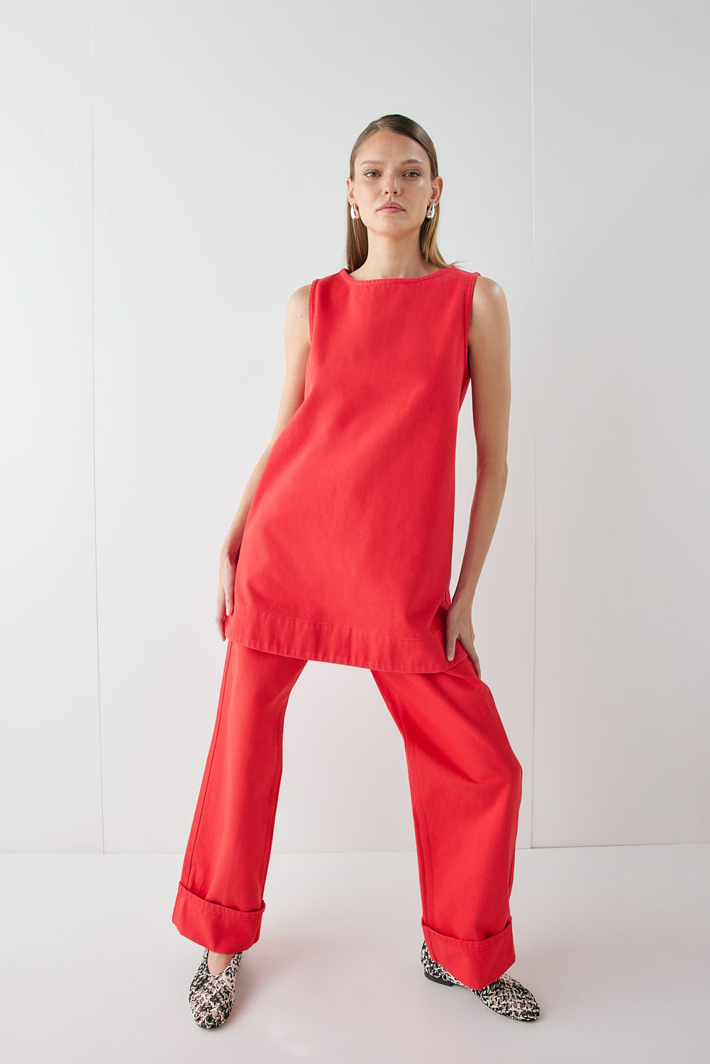 Manon Denim Jeans Red