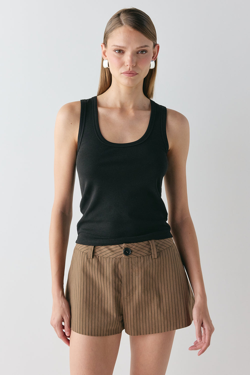Salome Shorts Brown Stripe - size:Kjnara:AU 6 / US 2