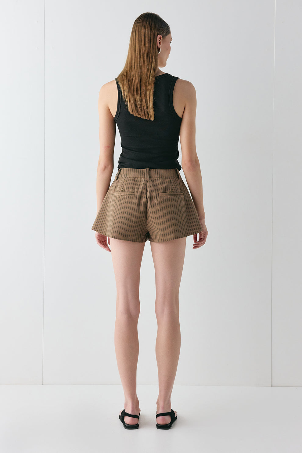 Salome Shorts Brown Stripe