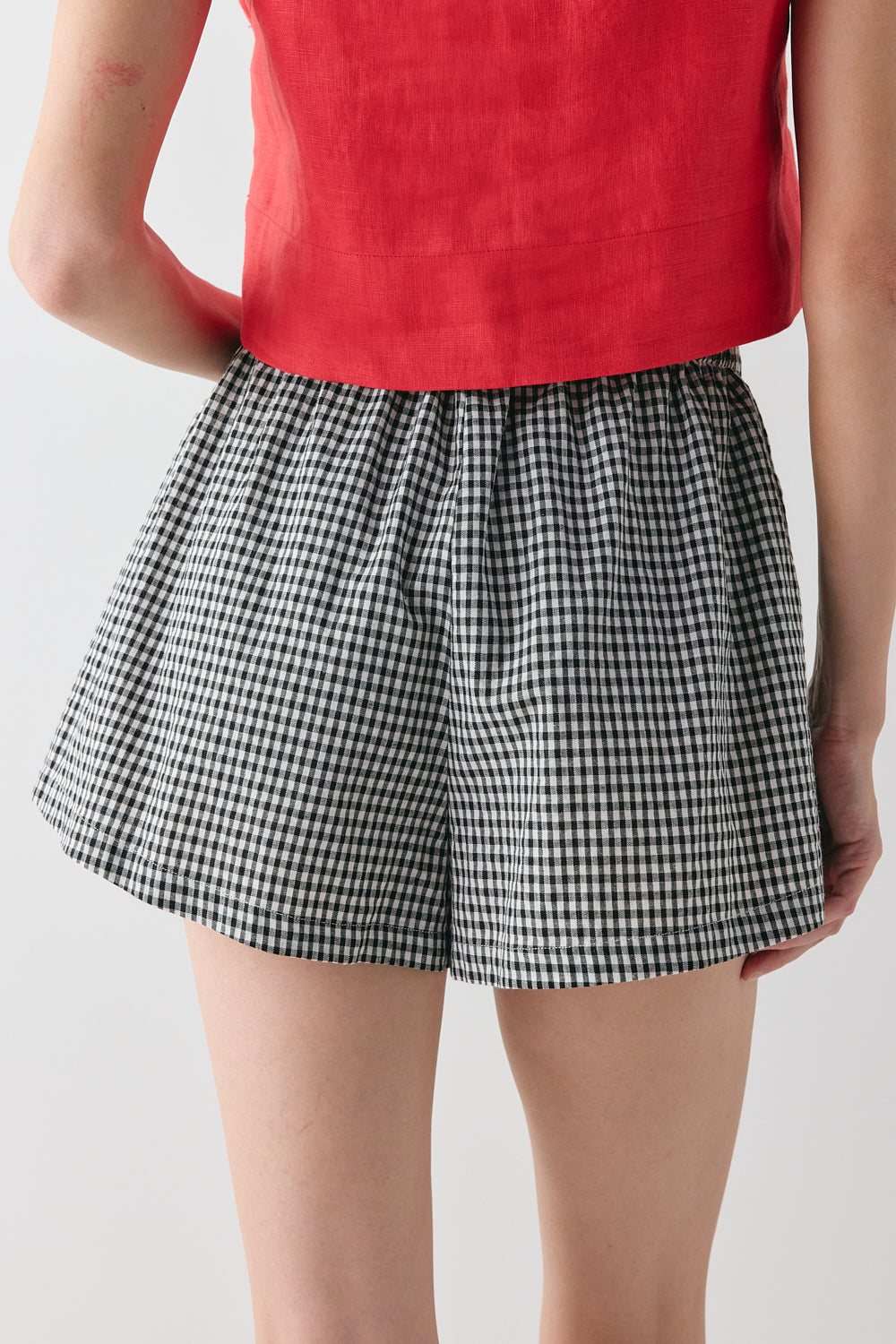 Eira Shorts Black Check 