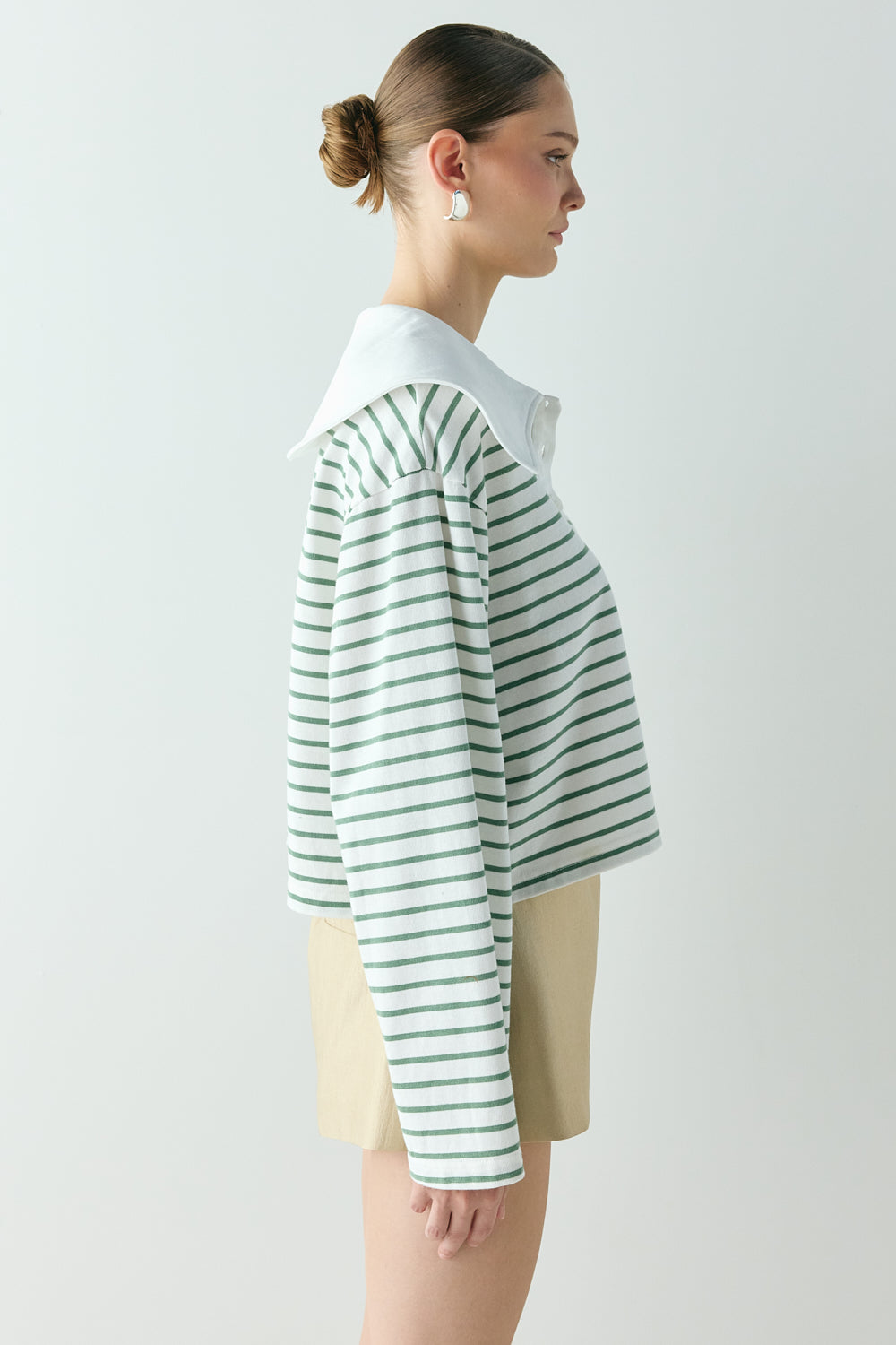 Julieta Polo Green Stripe