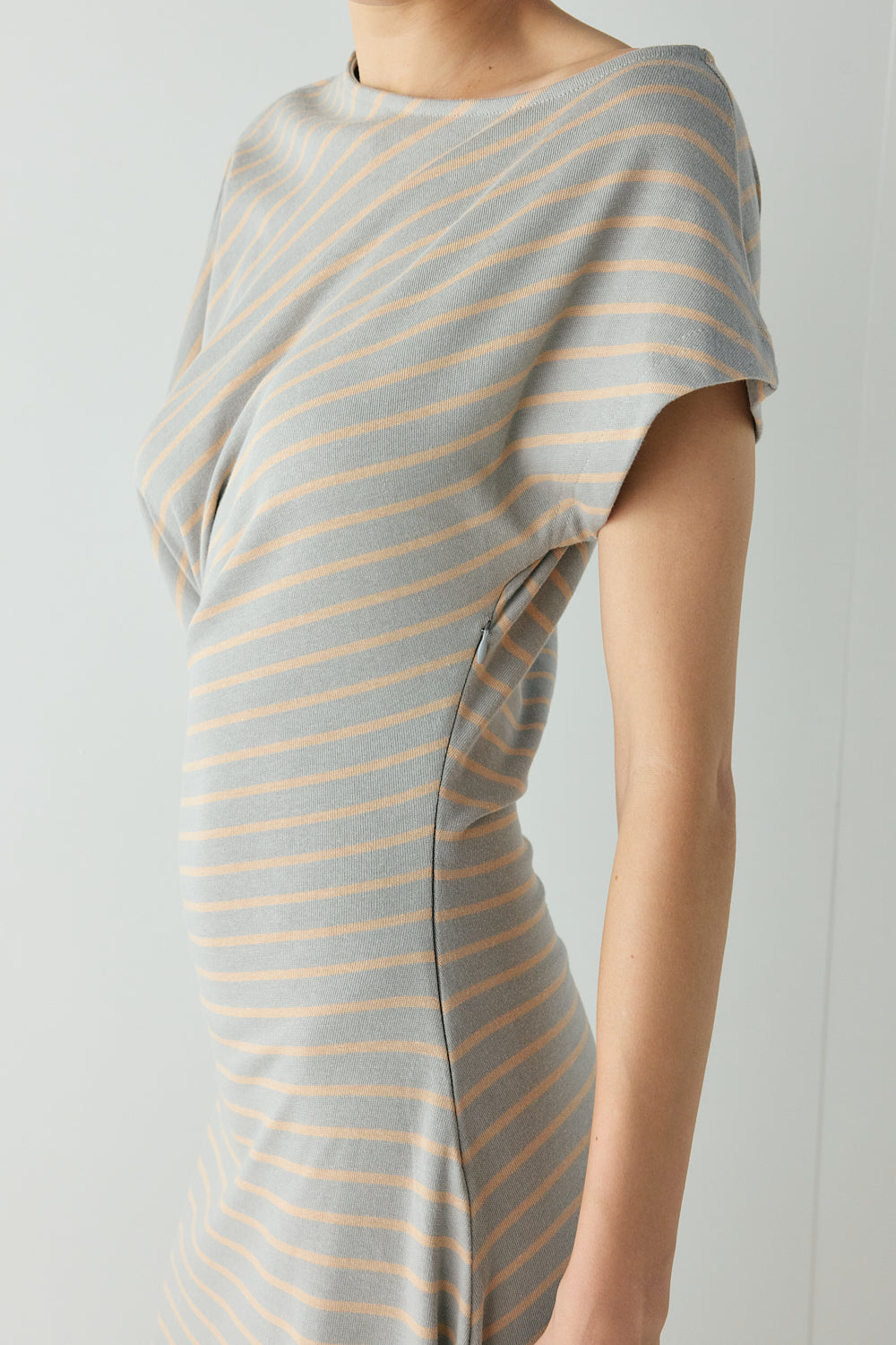 Liv Maxi Dress Apricot Stripe