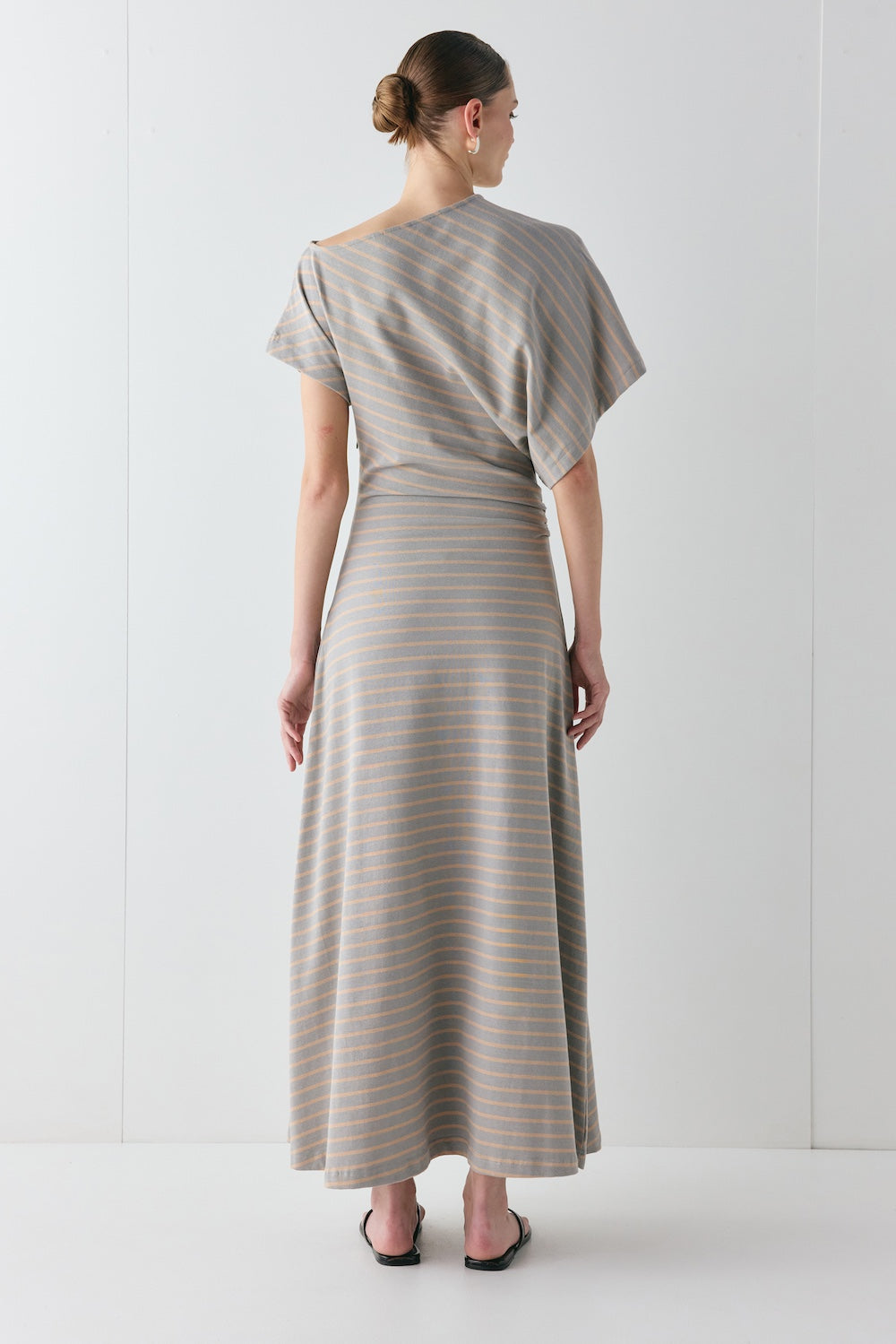 Liv Maxi Dress Apricot Stripe