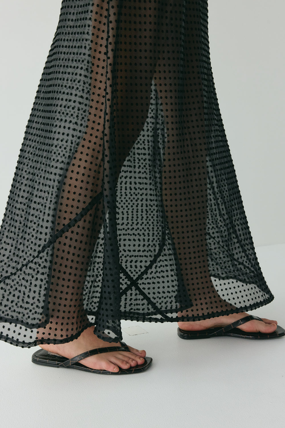 Grace Sheer Maxi Dress Black