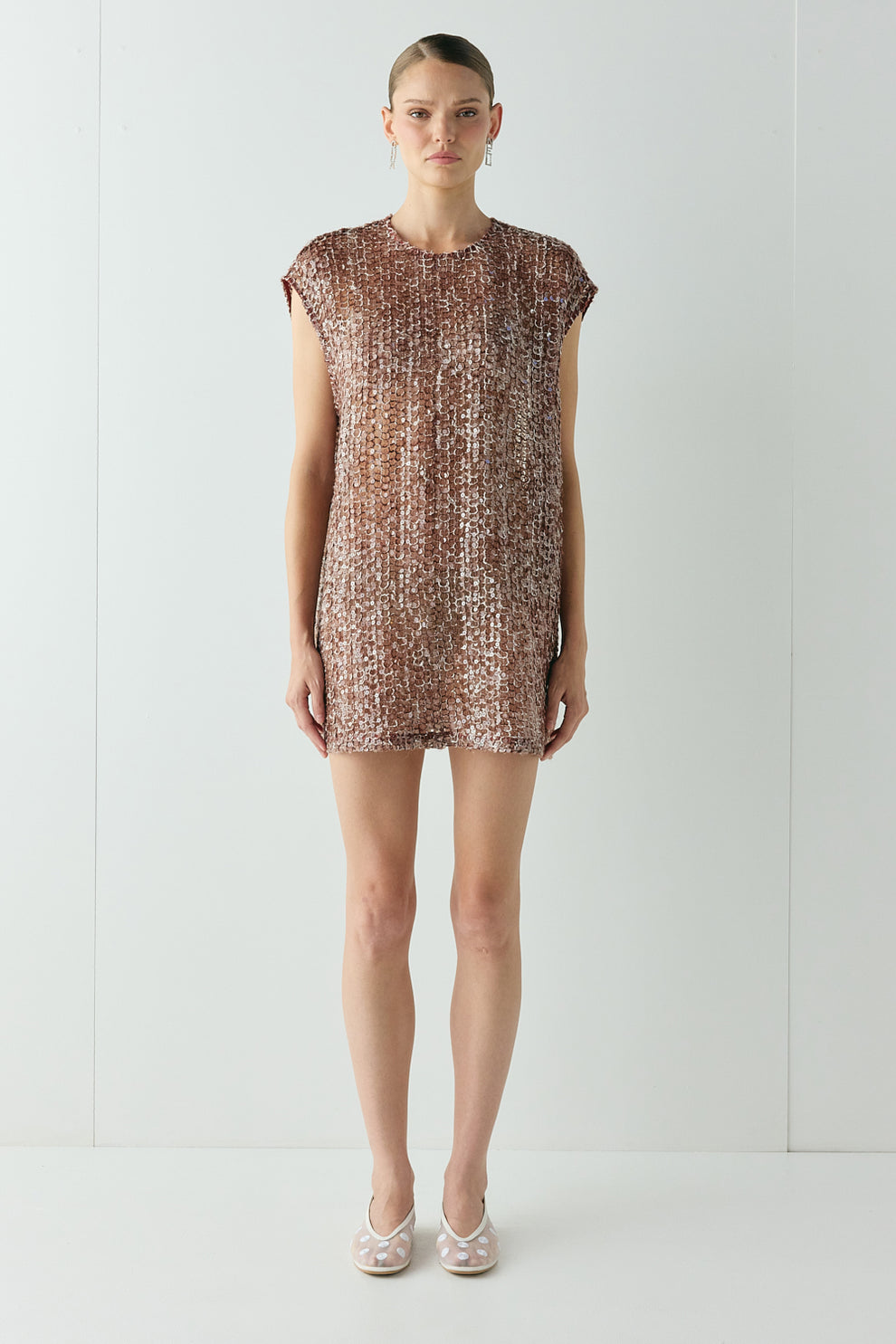 Esme Sequin Mini Dress Wine - size:Kjnara:AU 6 / US 2