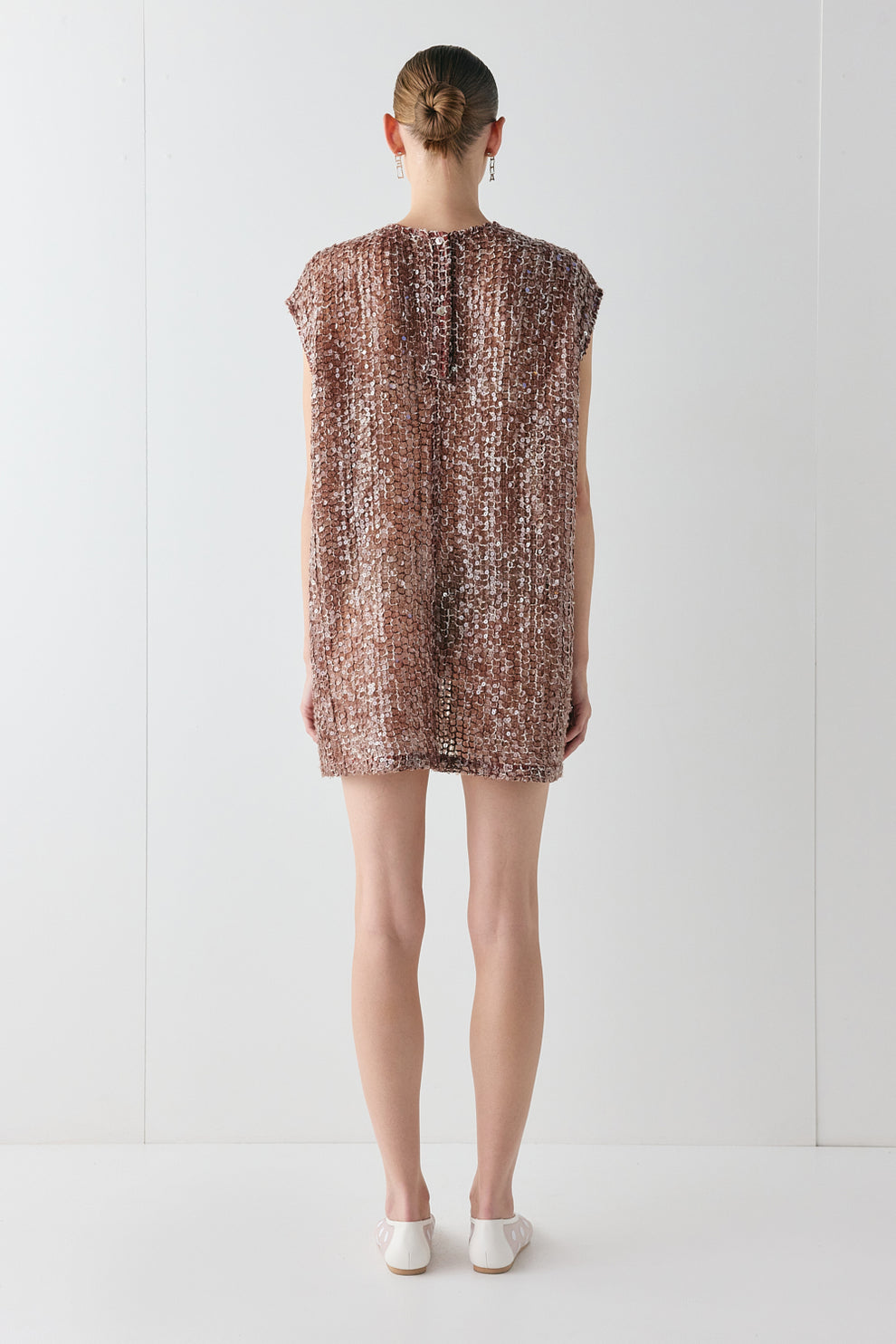 Esme Sequin Mini Dress Wine