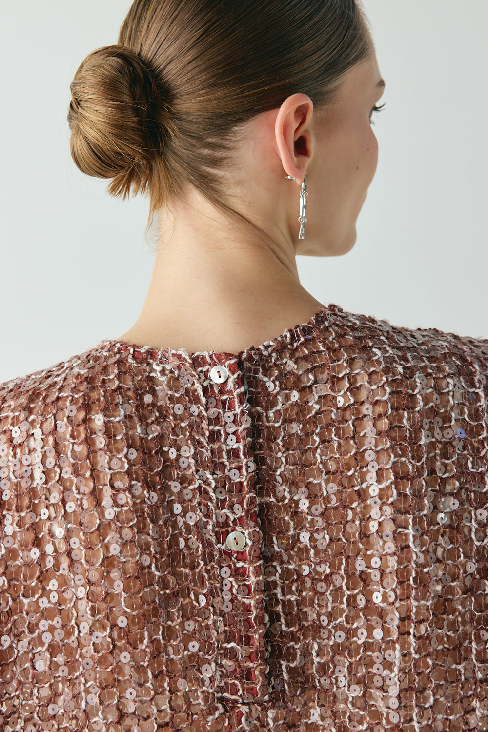 Esme Sequin Mini Dress Wine