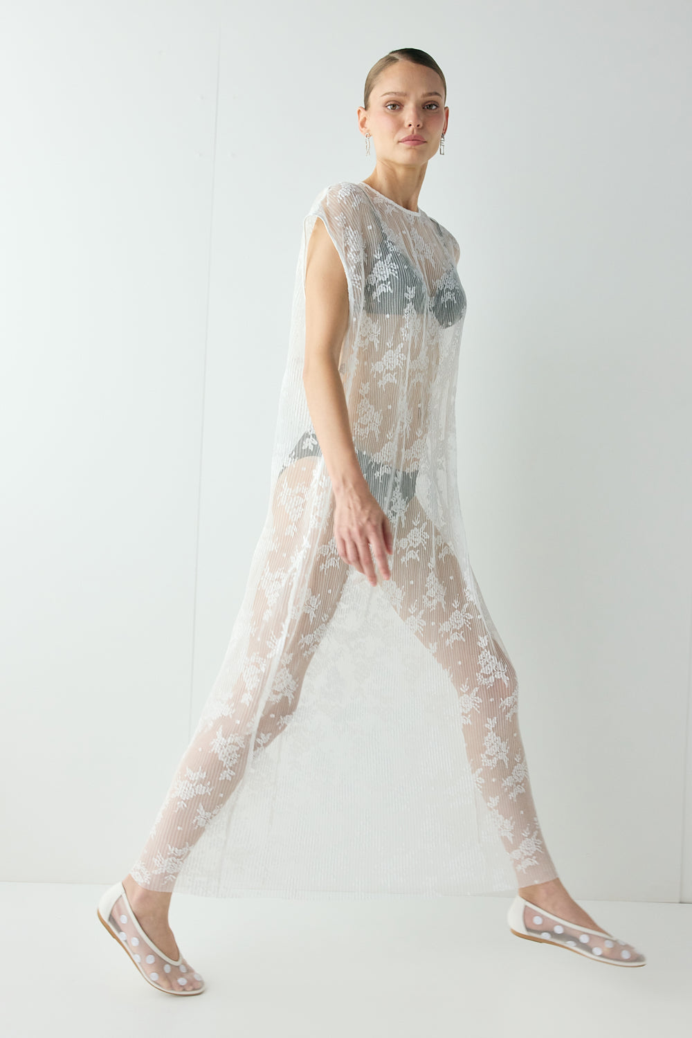 Lucienne Lace Maxi Dress White