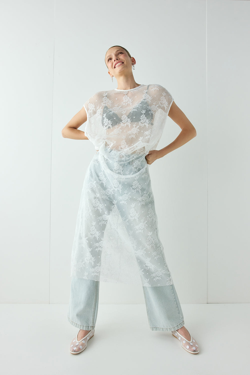 Lucienne Lace Maxi Dress White