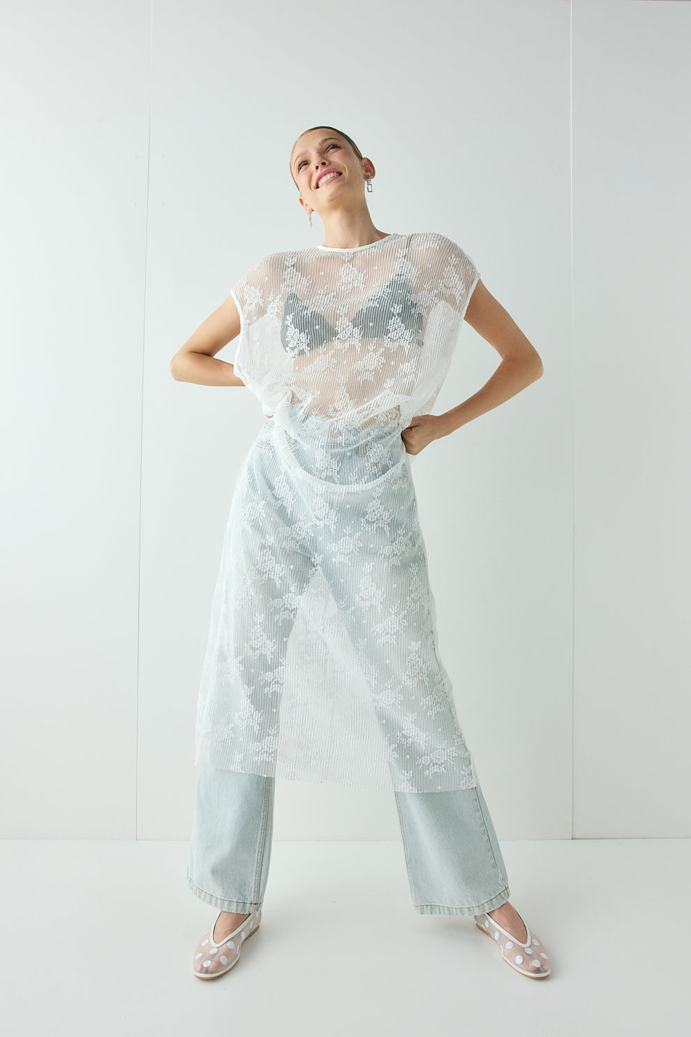 Lucienne Lace Maxi Dress White