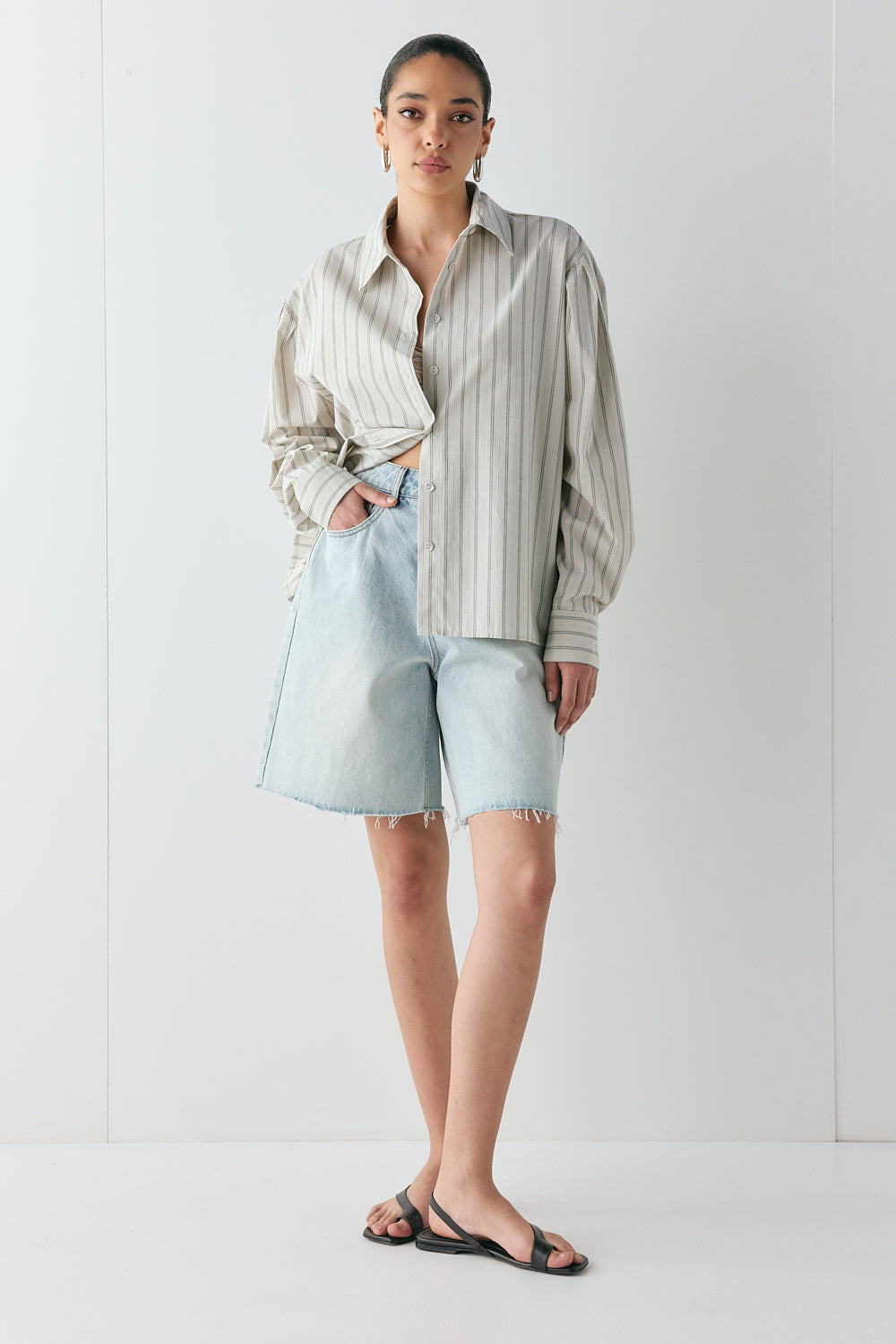 Tully Shirt Oat Stripe 