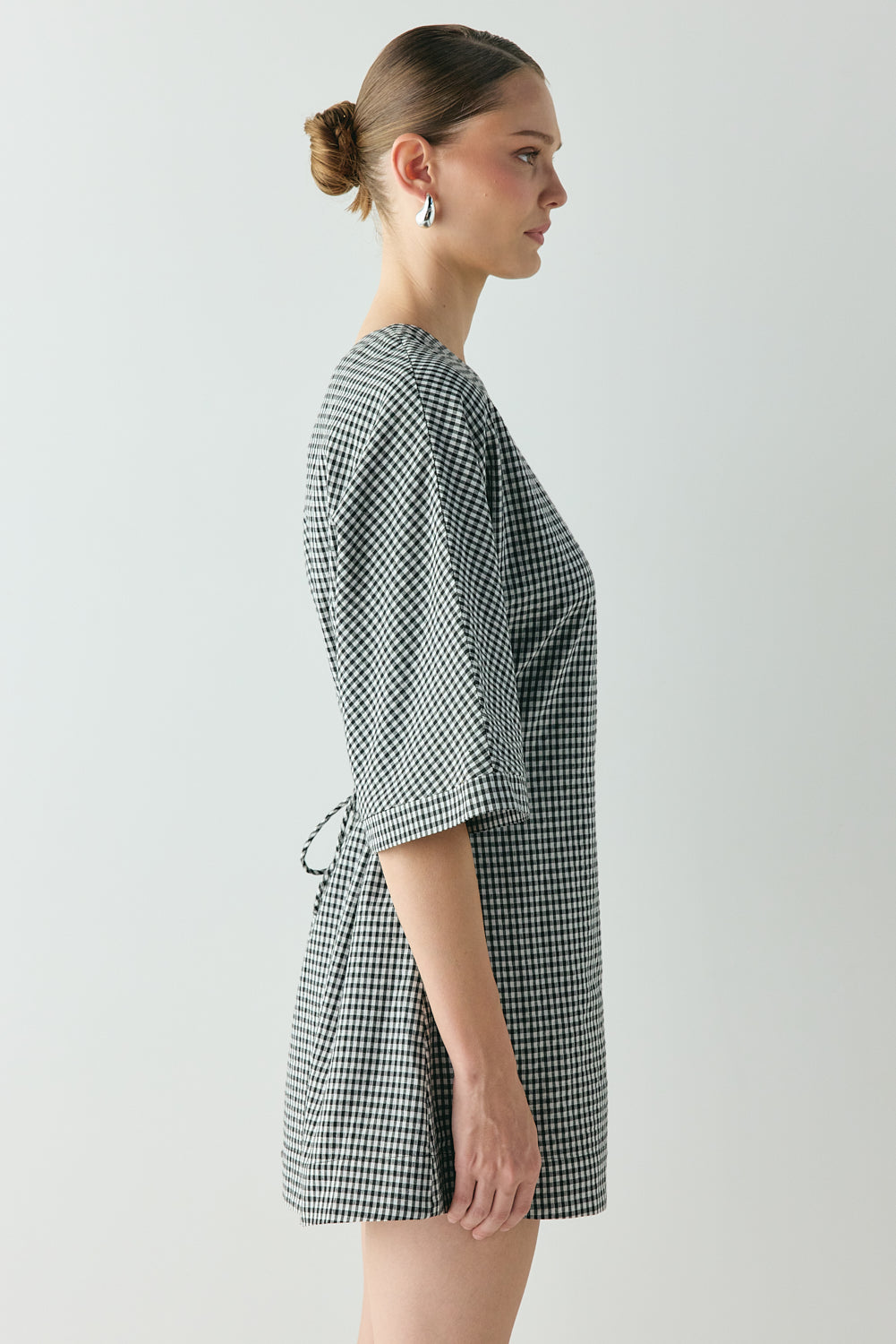 Mara Mini Dress Black Check