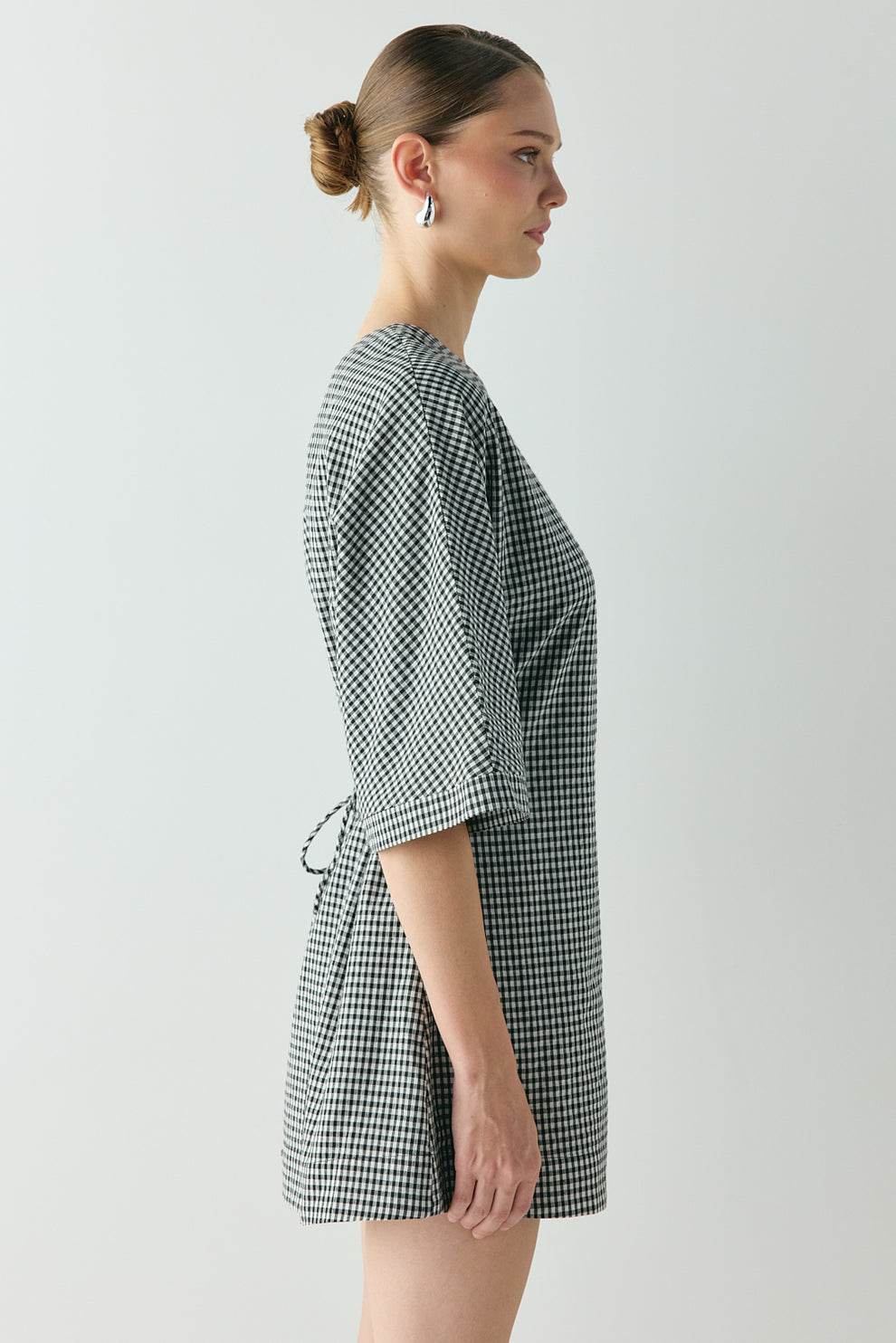 Mara Mini Dress Black Check