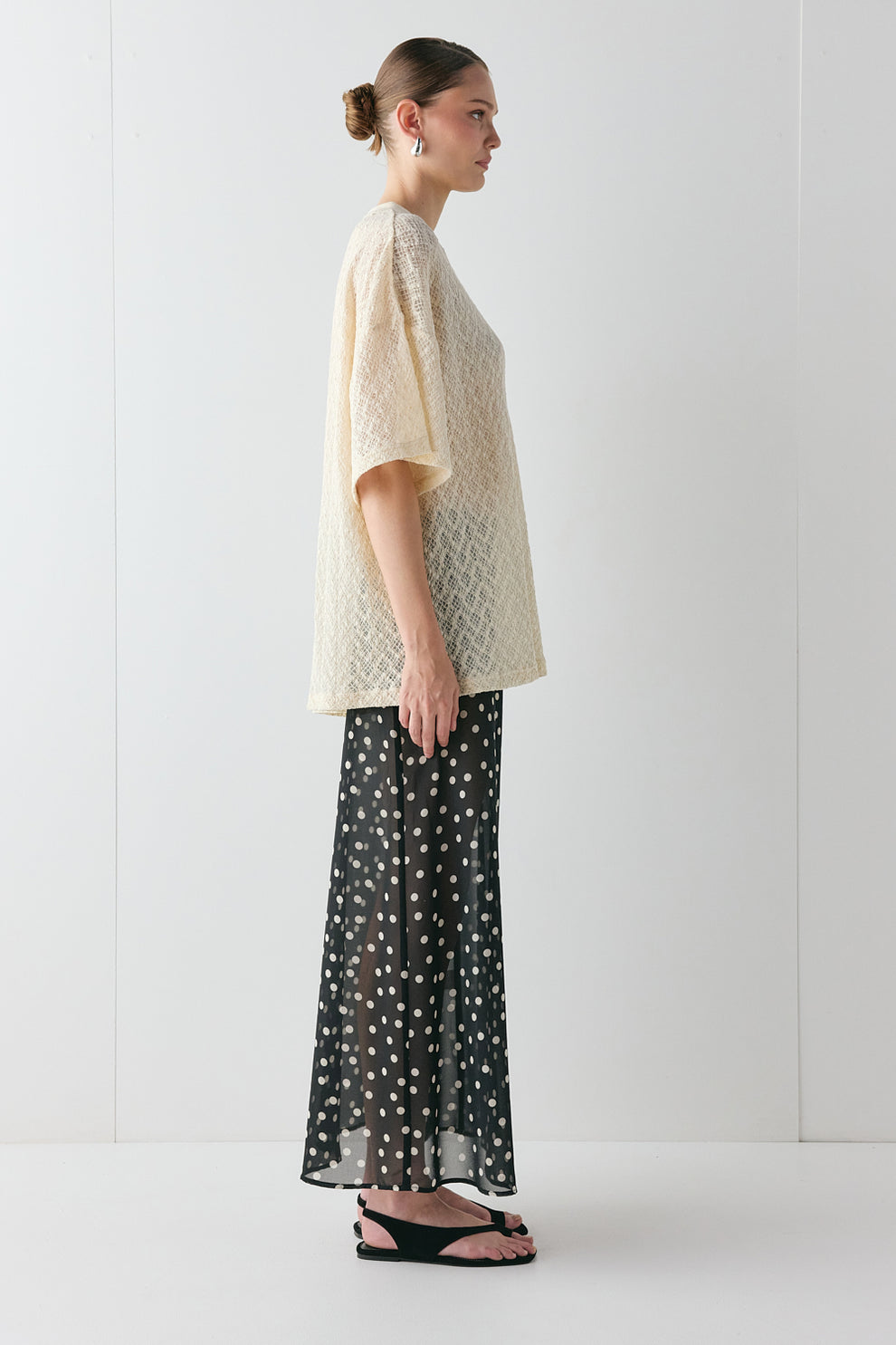 Willow Lace Tee Cream