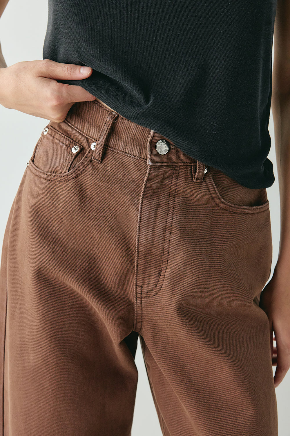 Aston Denim Jeans Chocolate