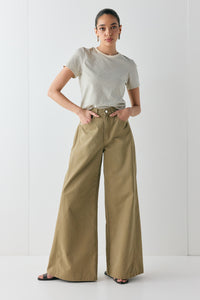 Hart High Rise Denim Jeans Khaki
