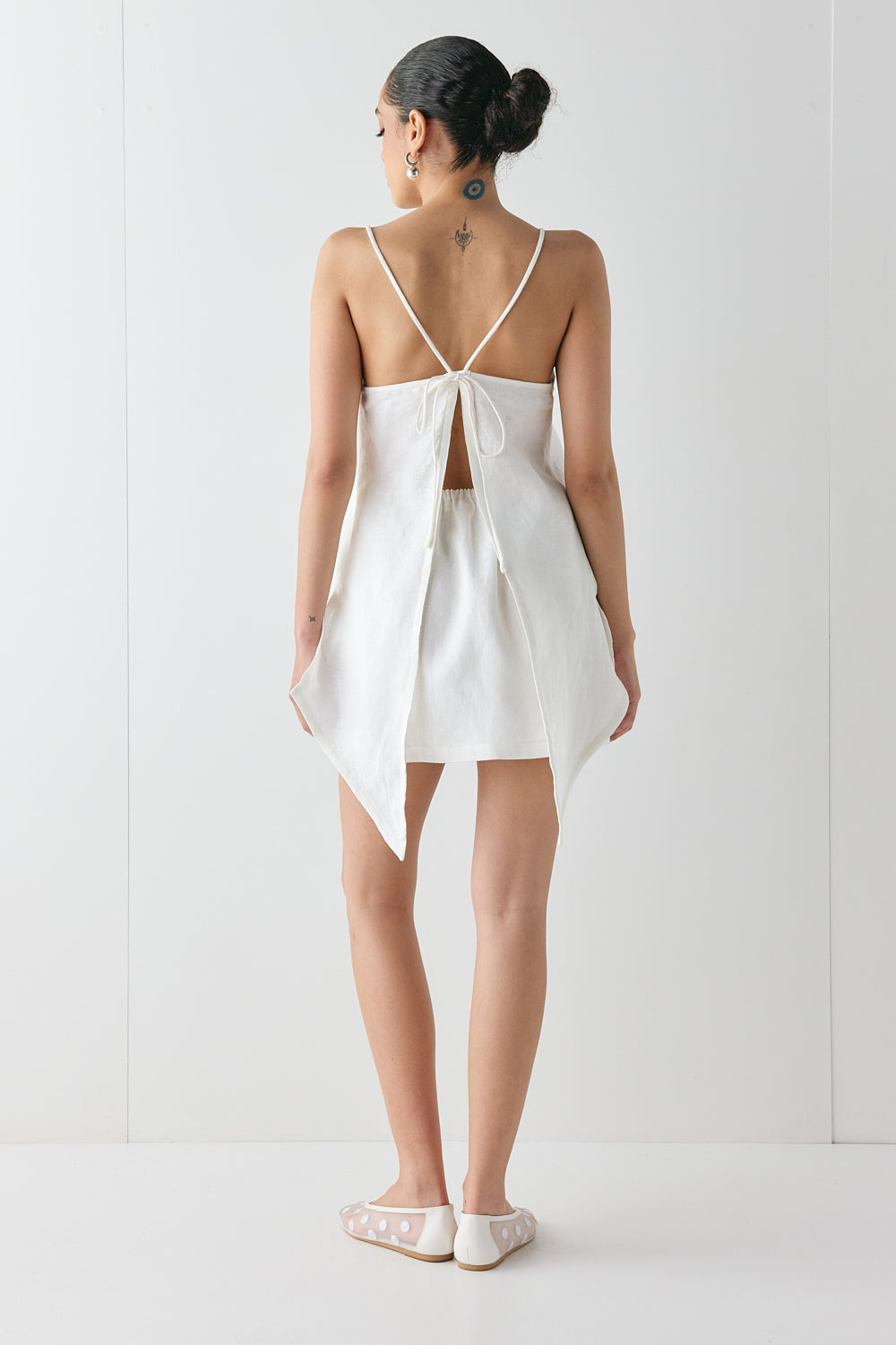 Jovi Linen Mini Skirt White