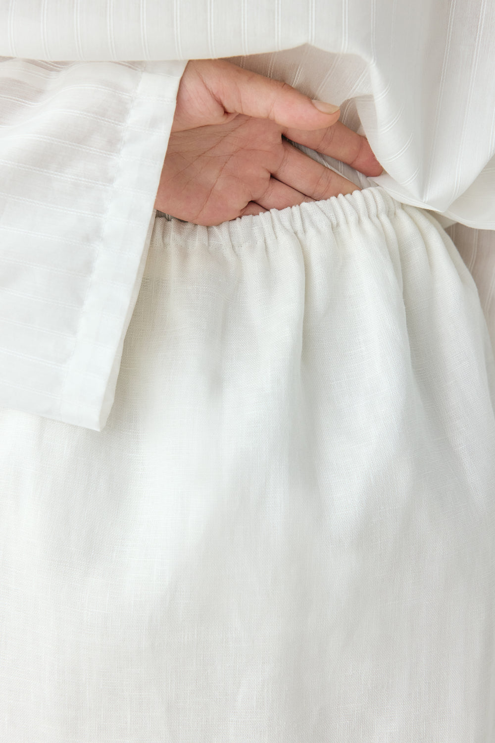 Jovi Linen Mini Skirt White