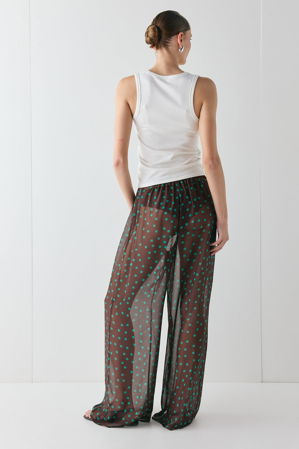 Raya Sheer Pants Polka Dot