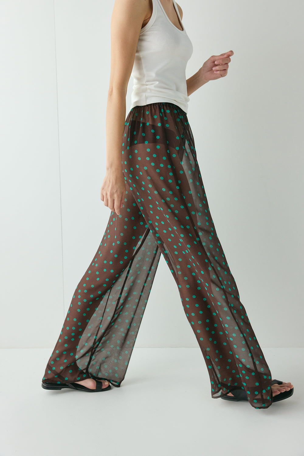 Raya Sheer Pants Polka Dot