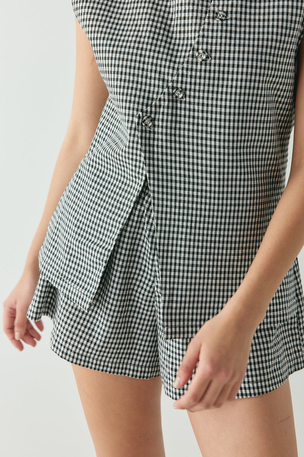 Jean Vest Black Check 