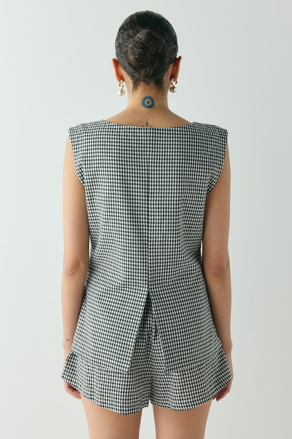 Jean Vest Black Check 