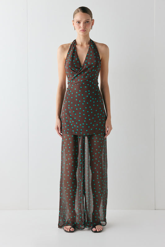 Zinnia Mini Dress Polka Dot - size:Carol:AU 6 / US 2