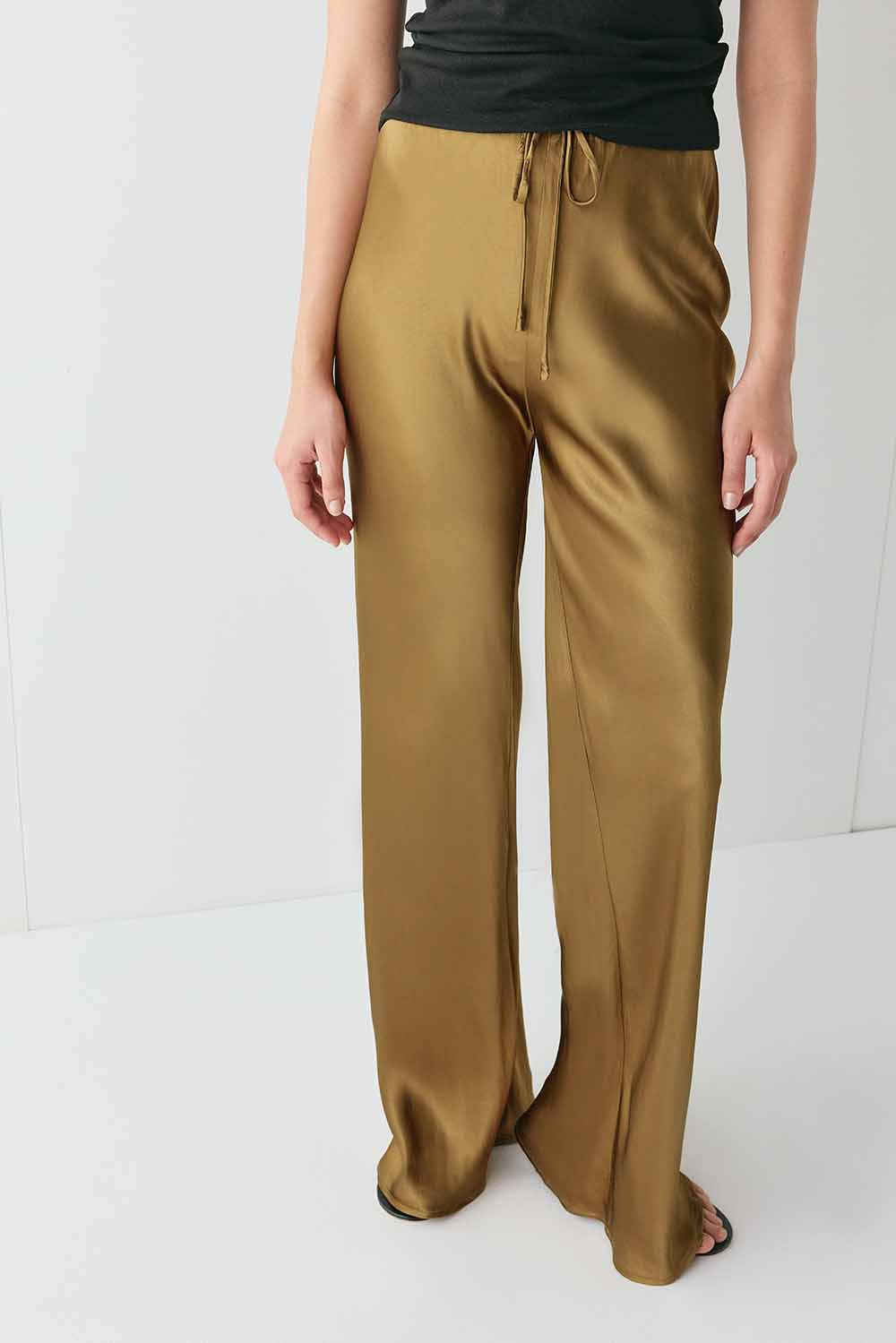 Rae Satin Pants Copper