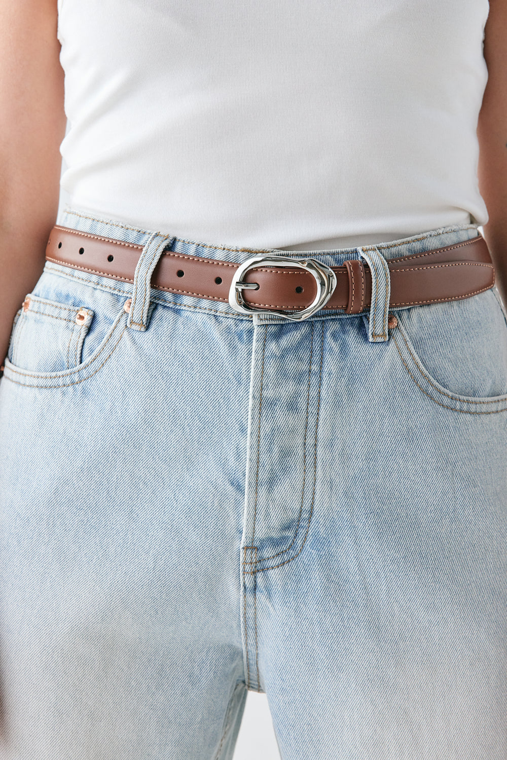 Mali Leather Belt Brown