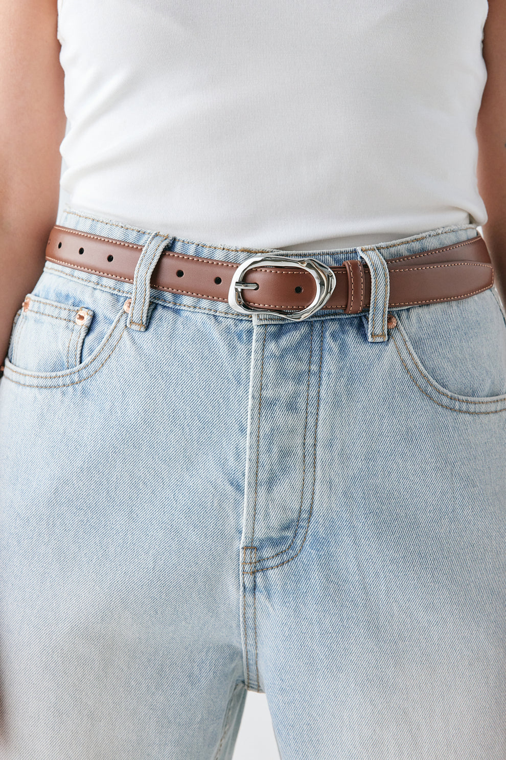 Mali Leather Belt Brown