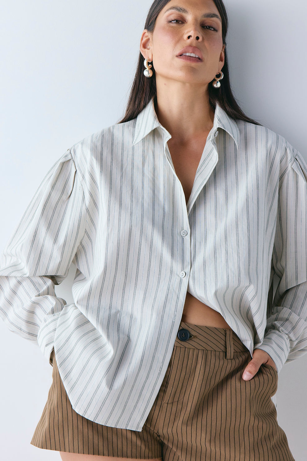 Tully Shirt Oat Stripe 