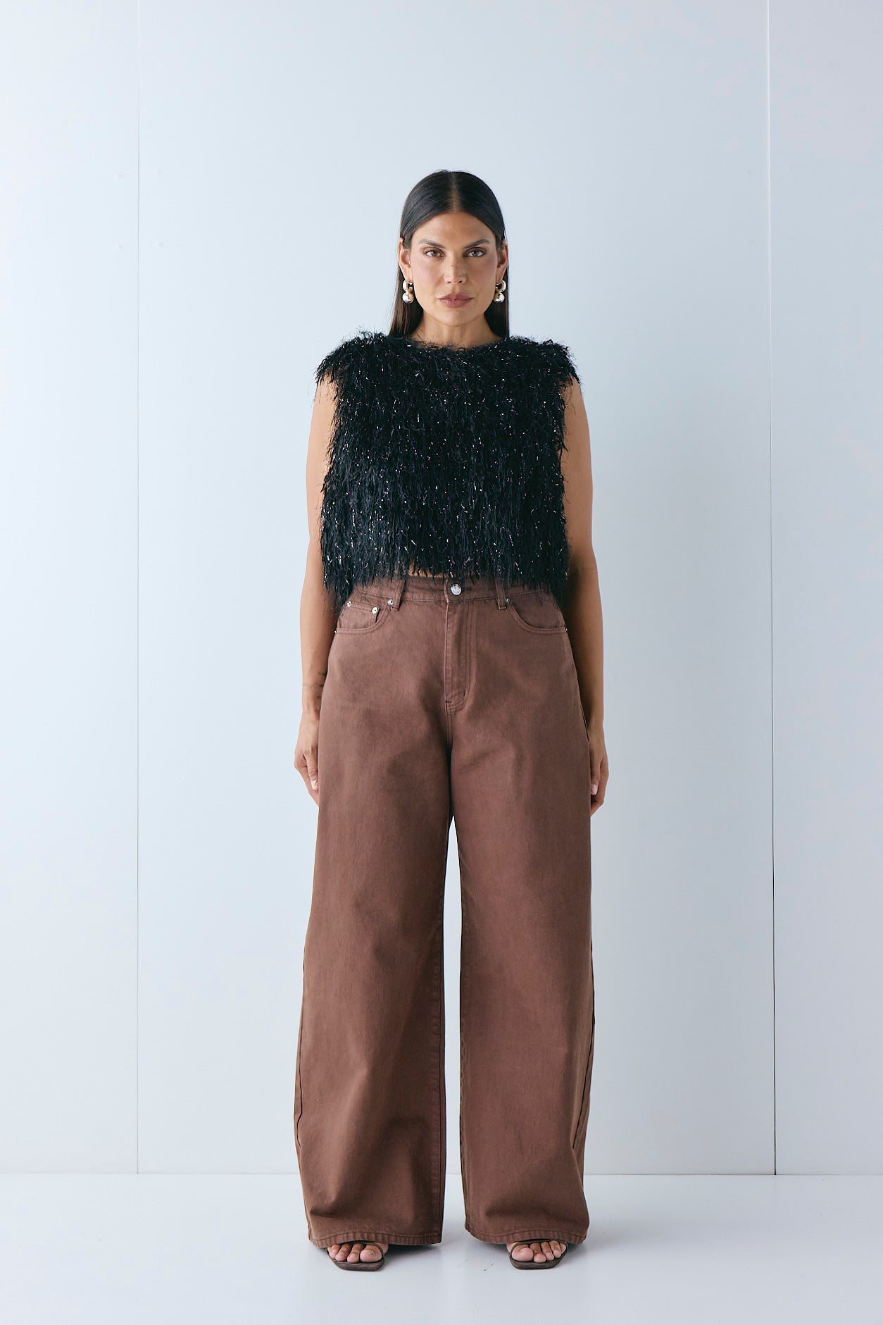 Aston Denim Jeans Chocolate - size:Pala:AU 12 / US 8