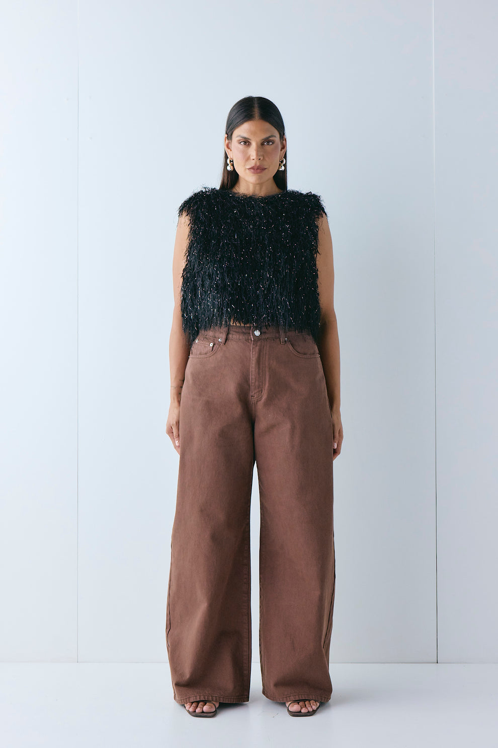 Aston Denim Jeans Chocolate - size:Pala:AU 12 / US 8